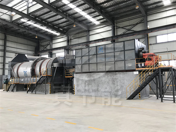 甘蔗渣烘干機(jī)運(yùn)轉(zhuǎn)現(xiàn)場